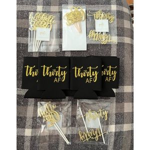 Thirty AF party supplies